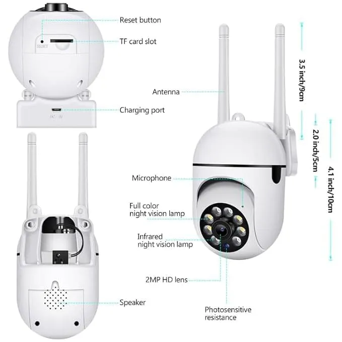 360 Full HD Wi-fi Wireless IP CCTV Security Camera