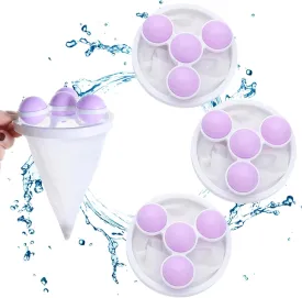 3Pcs Floating Hair Filtering Mesh Removal, Reusable Washing Machine Hair Filter Cleaning Mesh Bag, Lint Catcher for Washing Machine Wool Device, Pet Dog Cat Hair Remover for Laundry (3PC Purple)