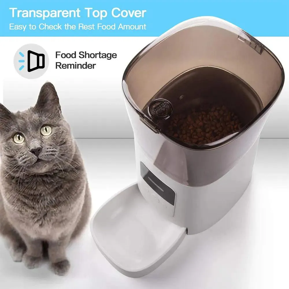 Automatic Cat Feeder WiFi Enable Smart Pet Dog Food Dispenser
