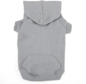 Basic Dog Hoodie, X-Small, Silver