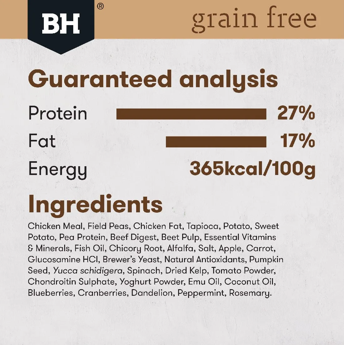 Black Hawk Adult Dog Grain Free Large Breed Chicken 15kg