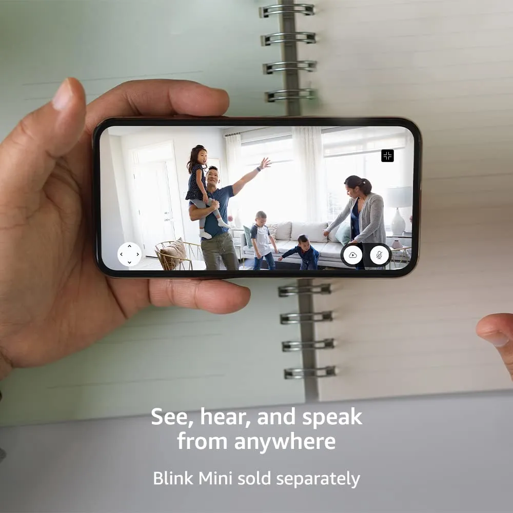 Blink Mini | Indoor plug-in pet security camera, 1080p HD - White *
