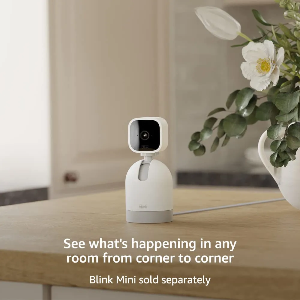 Blink Mini | Indoor plug-in pet security camera, 1080p HD - White *
