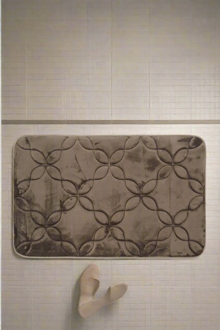 Brown Greta Memory Foam Bath Mat