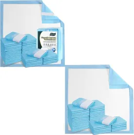 Bundle Total 50 Pads-Bed Pads with Adhesive Strip 30"x36"[25 Pads], Extra Large Thicken Chucks 36"x36"[25 Pads], Heavy Duty Adults Incontinence Underpads Disposable, Extra Large Puppy Pee Pad