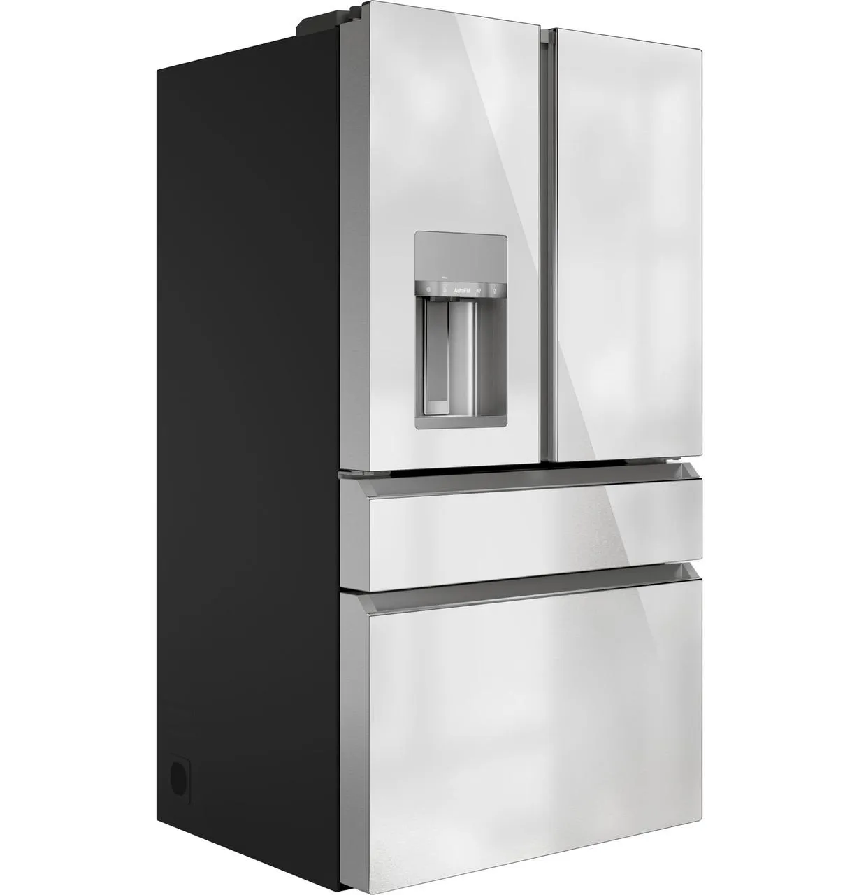 Cafe CVE28DM5NS5 Caf(eback)™ ENERGY STAR® 27.8 Cu. Ft. Smart 4-Door French-Door Refrigerator in Platinum Glass