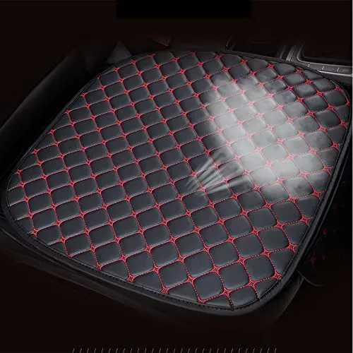 Car Interior Seat Cushion Cover for Jaguar E-PACE F-PACE I-PACE XE XF XFR XJ6 X-Type S-Type PU Leather Diamond Mats 3 Pack (Coffee)