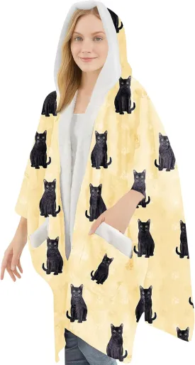 Cozy Sherpa Snugg Wrap for Women - Soft Fleece Blanket Hoodie - 32 Dog and Cat Breeds - Warm Lightweight Gift for Pet Lovers