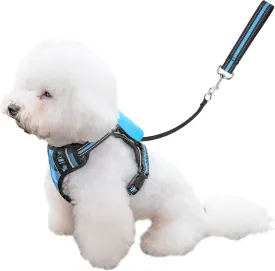 Dog Harness and Leash Set |Dog Vest Harness with 6 ft Multifunction Retractable Dog Leash | with One-Button Control,One-Handed Brake, Tangle Free (S)