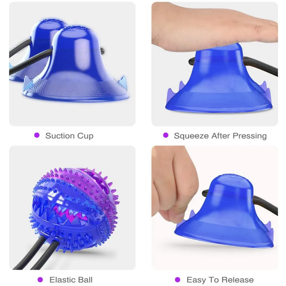 Double Suction Multifunction Chewy Football Dog Toy