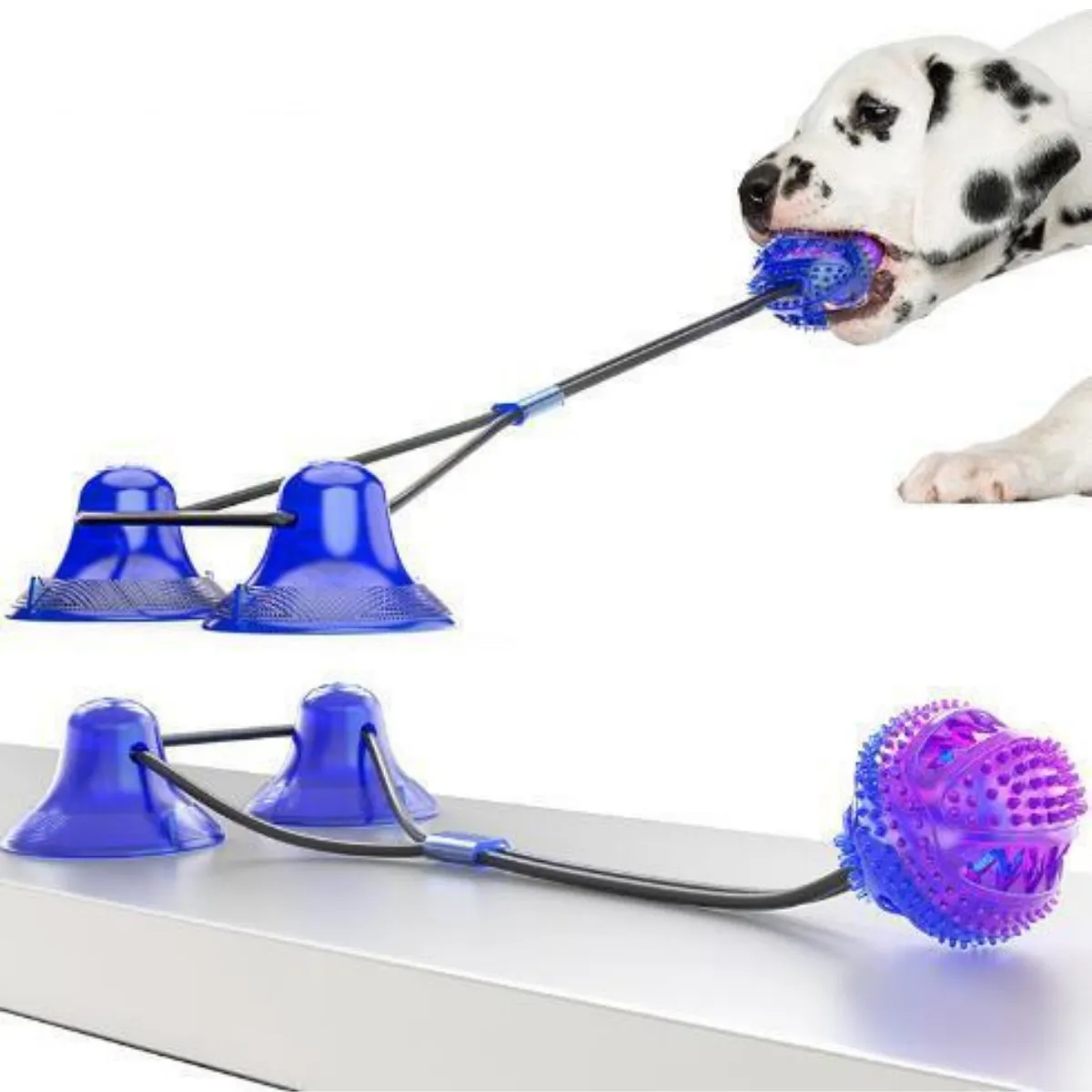 Double Suction Multifunction Chewy Molar Ball Dog Toy