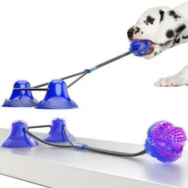 Double Suction Multifunction Chewy Molar Ball Dog Toy