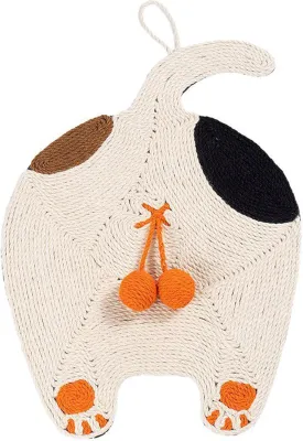 Durable cat Scratching Post, coarse sisal with no Debris Shedding, can be Wall-Mounted for Scratching, cat Toy