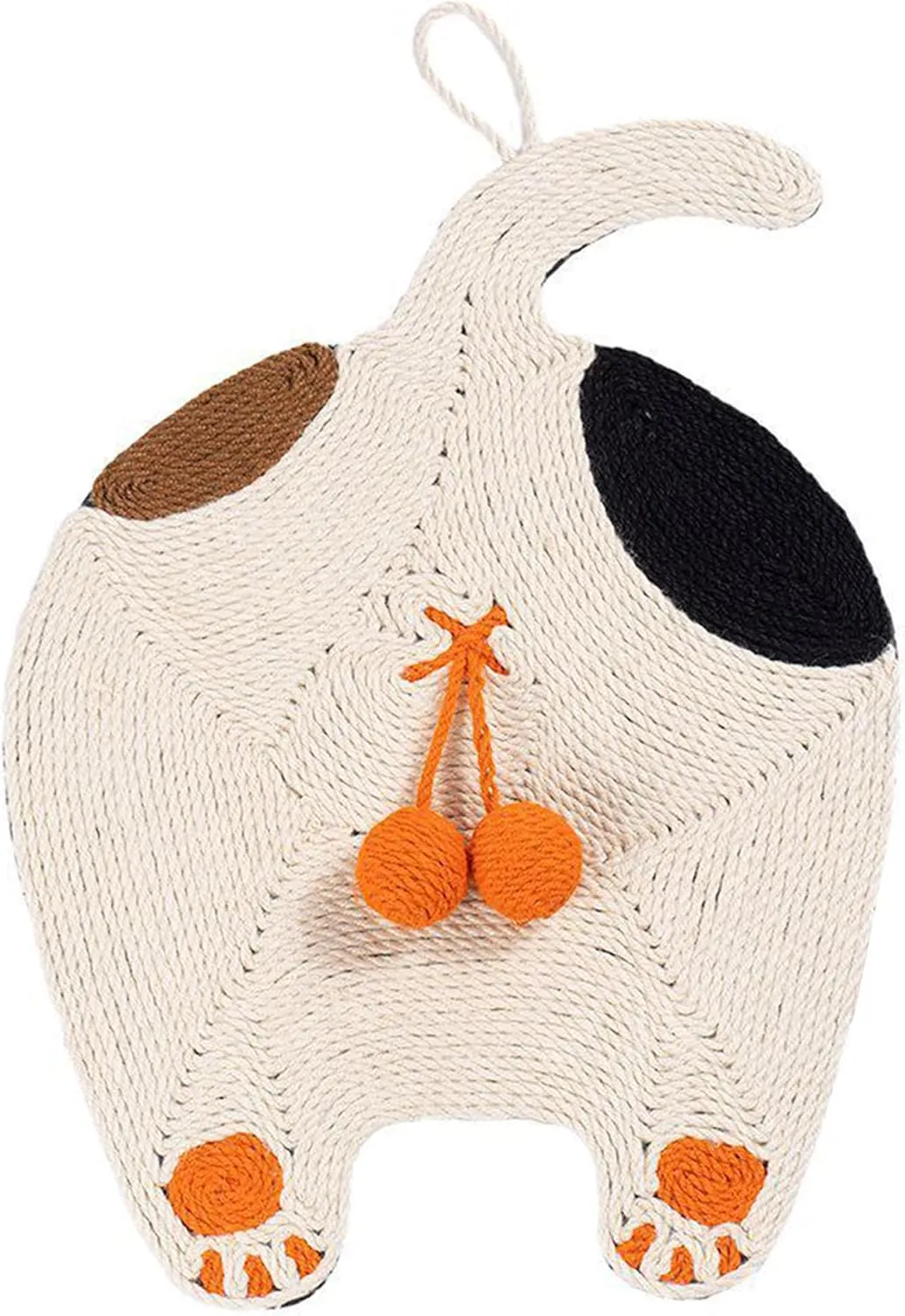 Durable cat Scratching Post, coarse sisal with no Debris Shedding, can be Wall-Mounted for Scratching, cat Toy