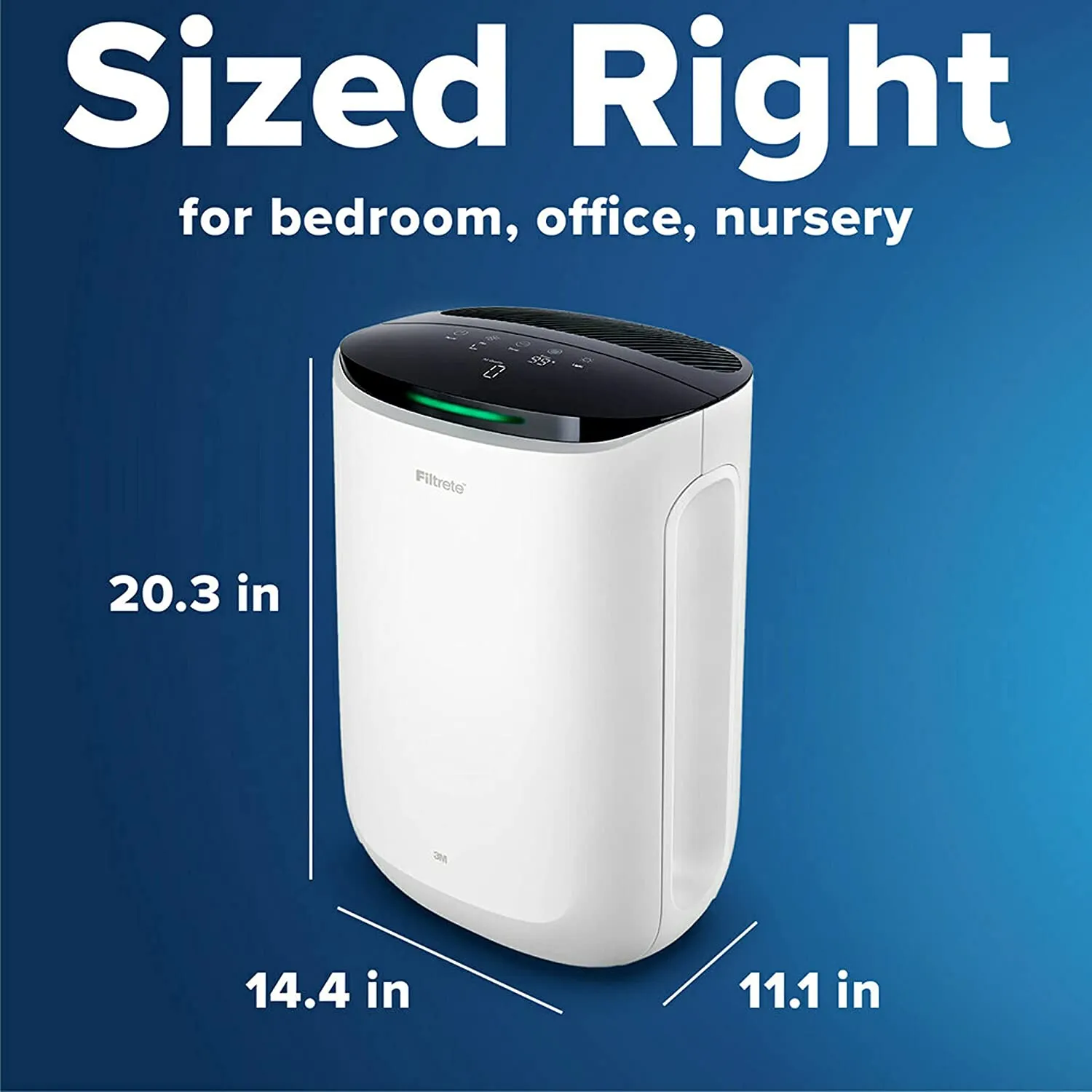 Filtrete Smart Air Purifier, Air Quality Monitor Medium Rooms, Up To 150 Sq ft, Alexa Enabled