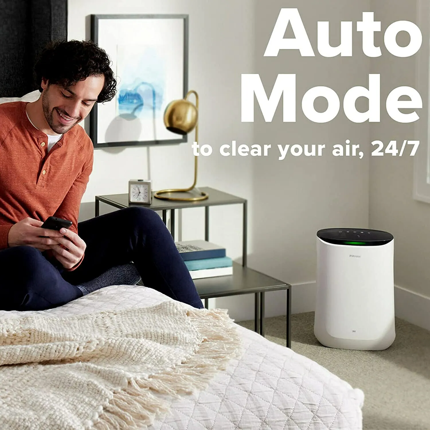 Filtrete Smart Air Purifier, Air Quality Monitor Medium Rooms, Up To 150 Sq ft, Alexa Enabled