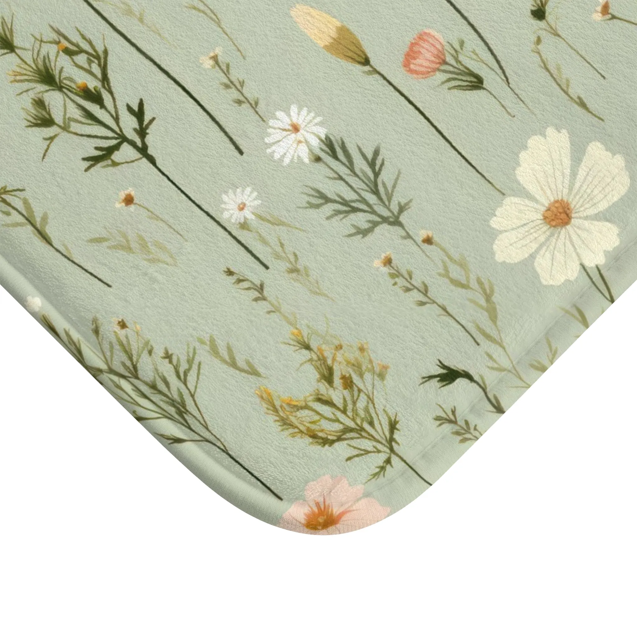 Floral Memory Foam Bath Mat