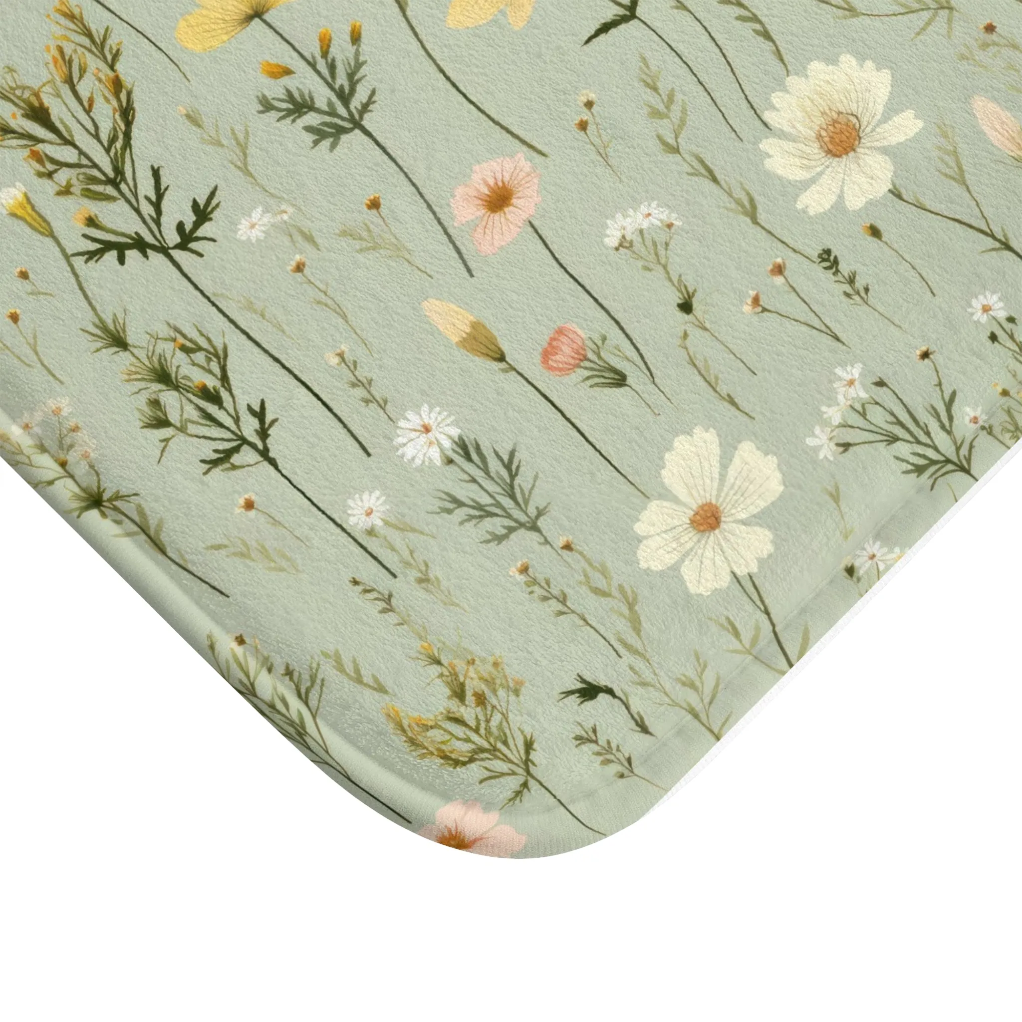 Floral Memory Foam Bath Mat