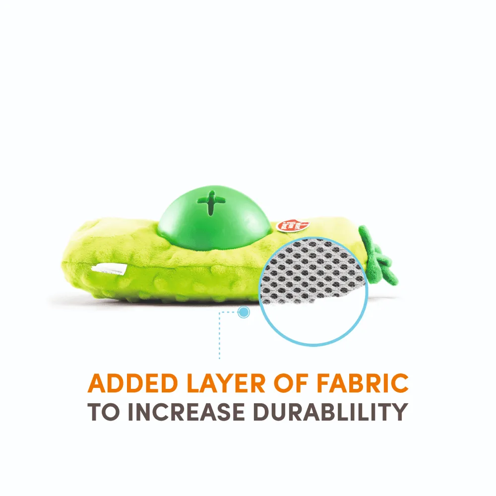 Fofos Green Bean Treat Toy for Dogs (Green)