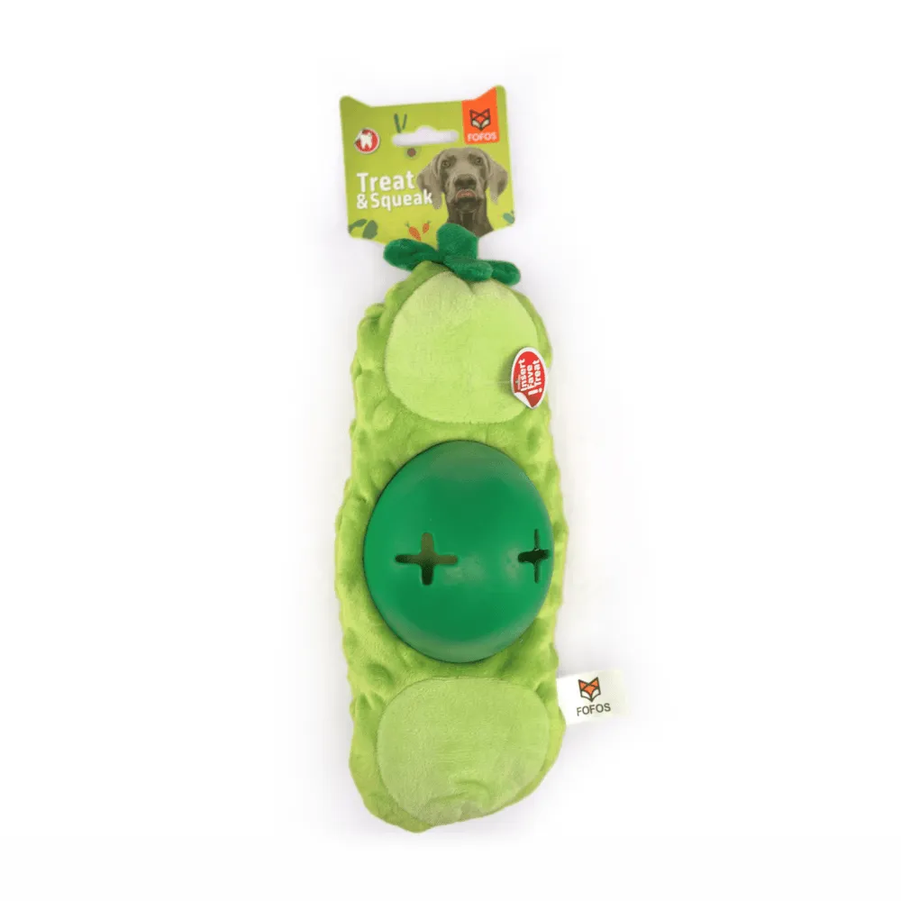 Fofos Green Bean Treat Toy for Dogs (Green)