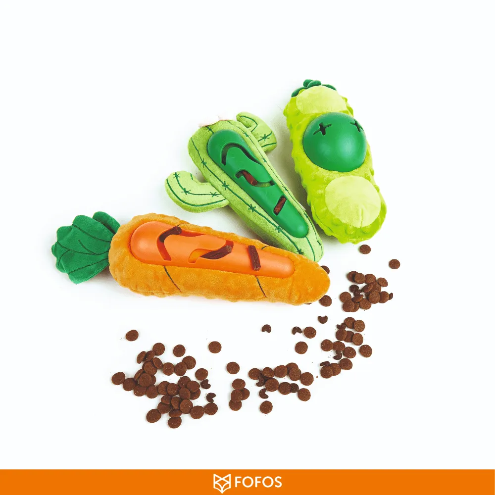 Fofos Green Bean Treat Toy for Dogs (Green)