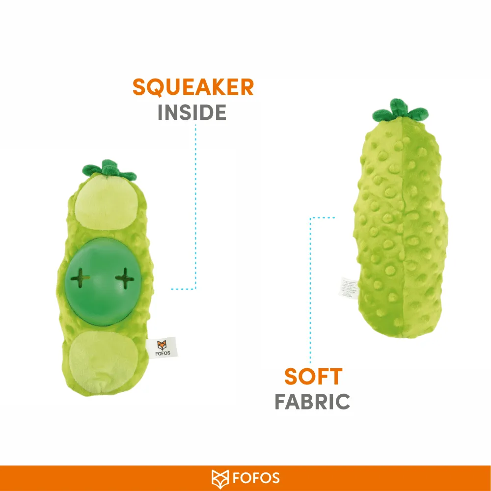 Fofos Green Bean Treat Toy for Dogs (Green)