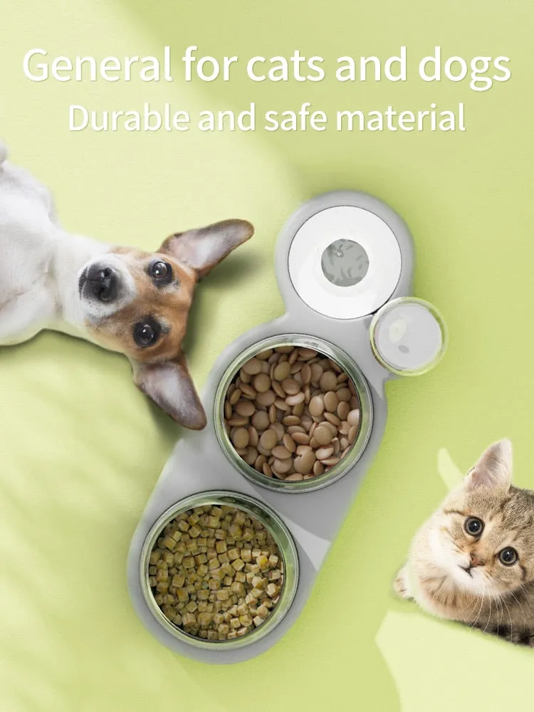 Food (2x Bowl) & Water Dispenser