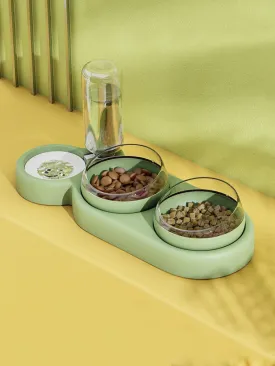 Food (2x Bowl) & Water Dispenser