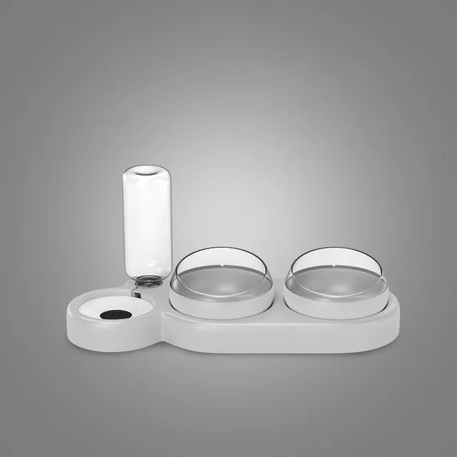 Food (2x Bowl) & Water Dispenser