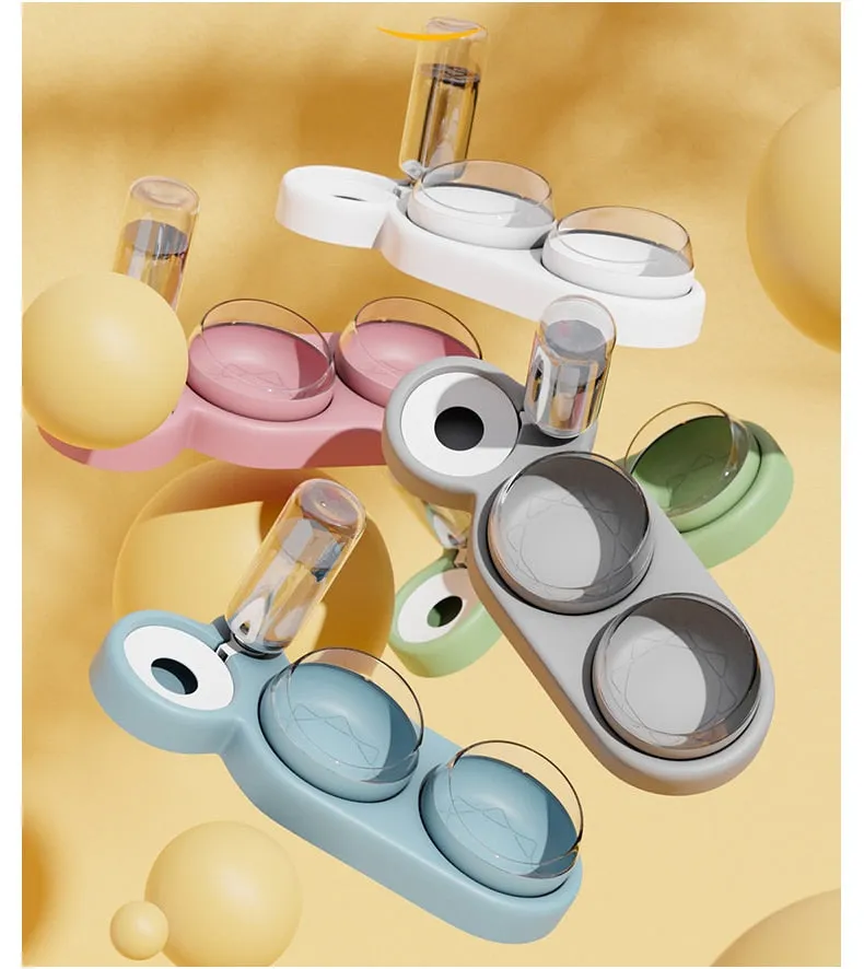 Food (2x Bowl) & Water Dispenser