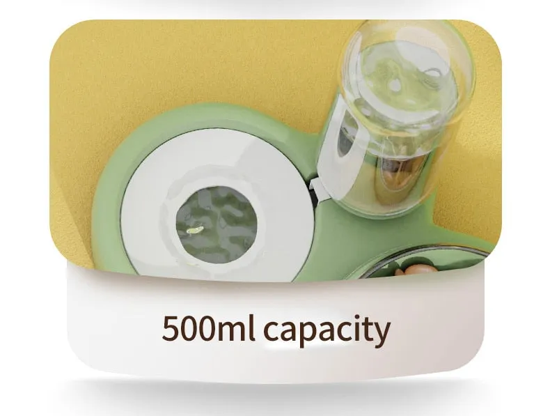 Food (2x Bowl) & Water Dispenser