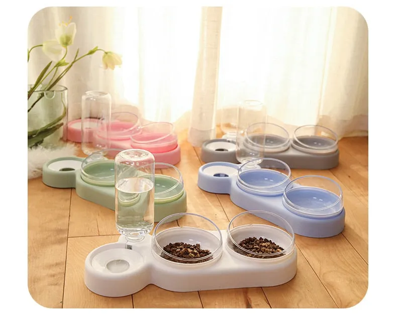 Food (2x Bowl) & Water Dispenser