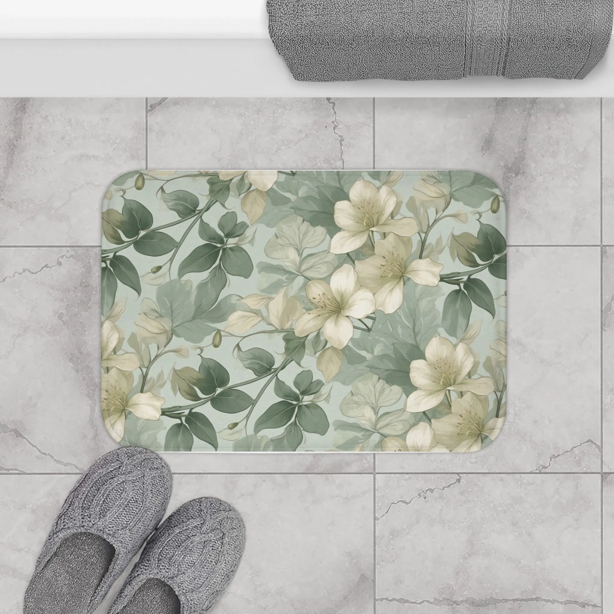 Garden Serenity Memory Foam Bath Mat