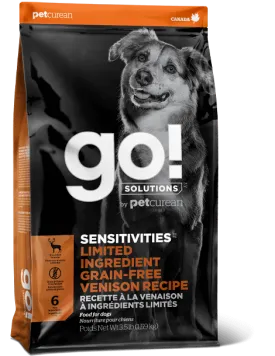 Go! Sensitivities Limited Ingredient Grain Free Venison Recipe for Dogs