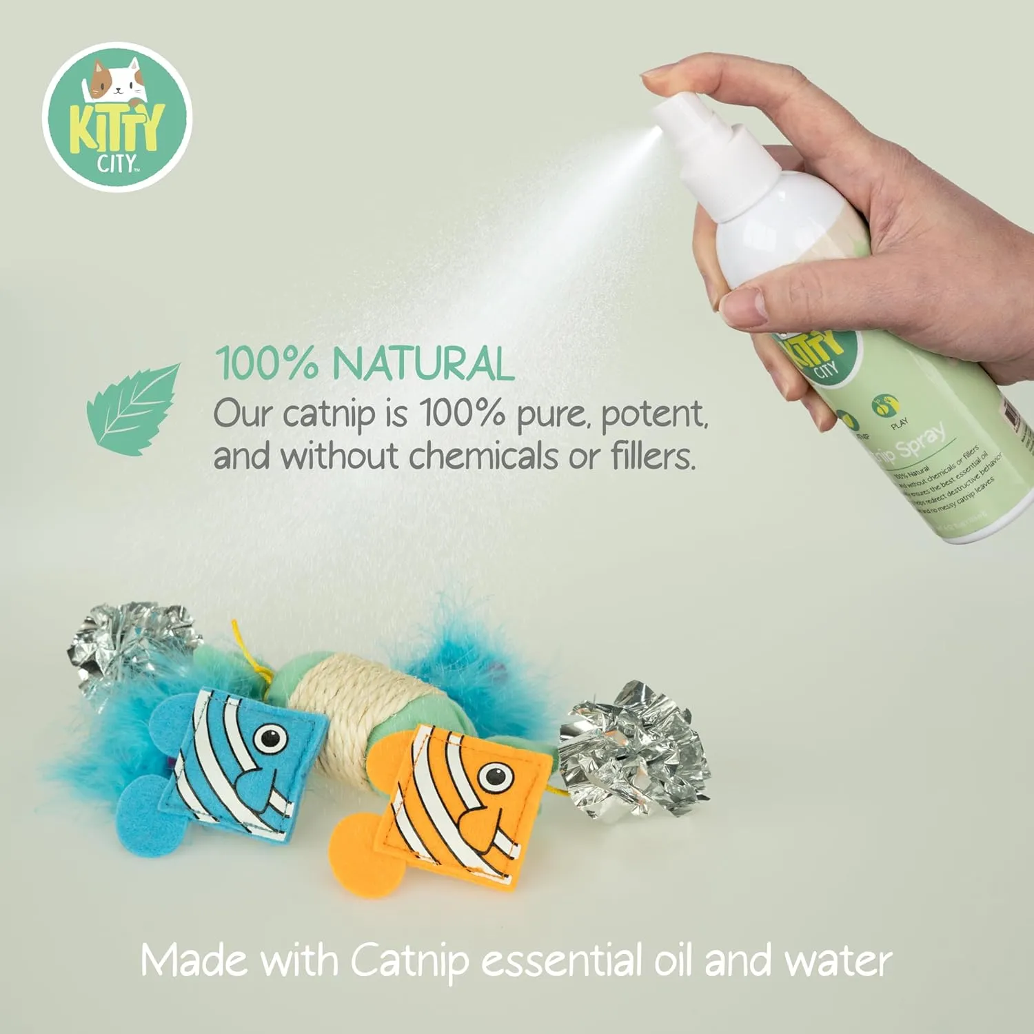 Kitty City Cat Premium Natural Catnip Collection, Spray