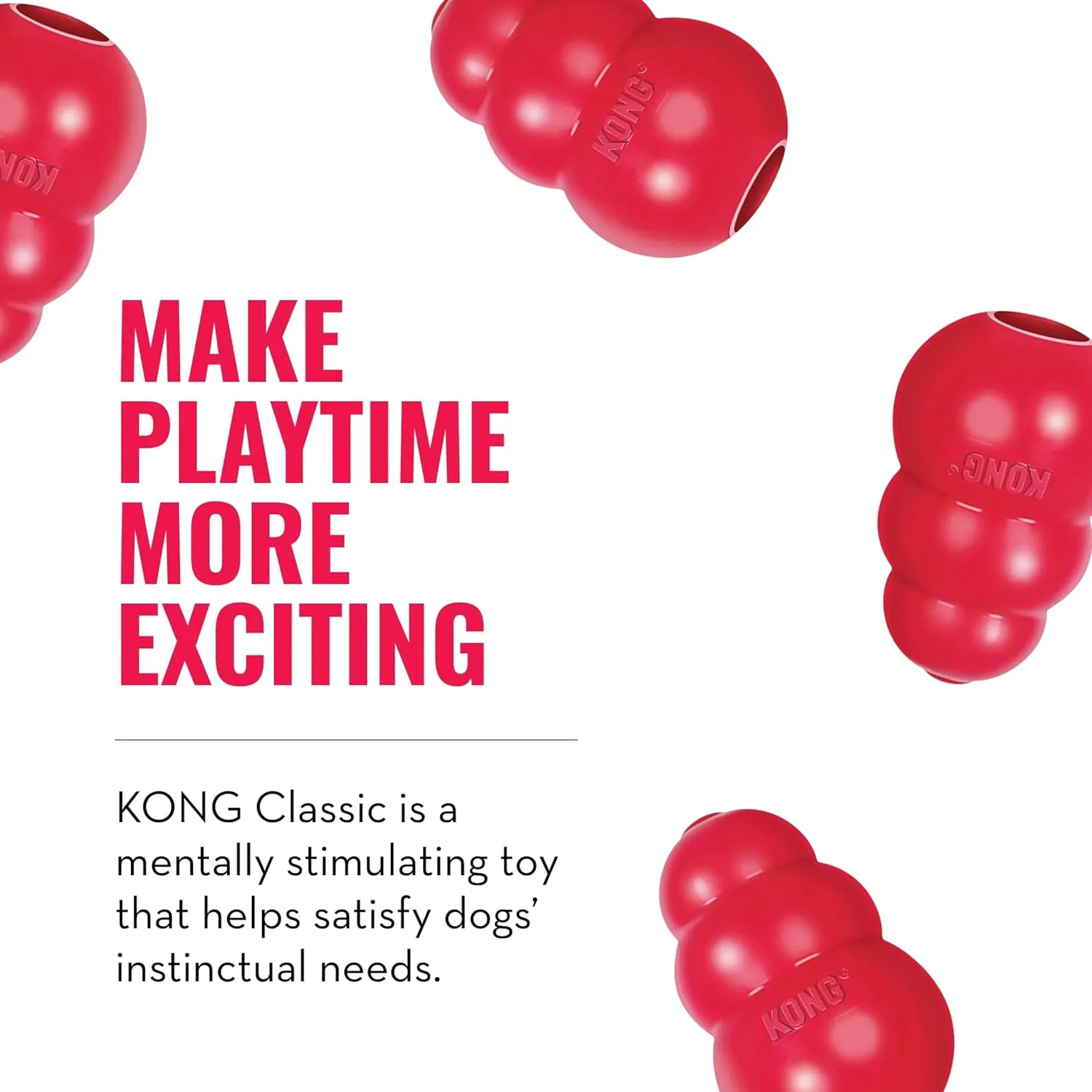 KONG Classic Stuffable Dog Toy Easy Treat Peanut Butter Spray - Fetch & Chew Toy for Dogs - with Dog Toy Filler Treat - for Hours of Fun & Enrichment - 8 oz - for Large Dogs