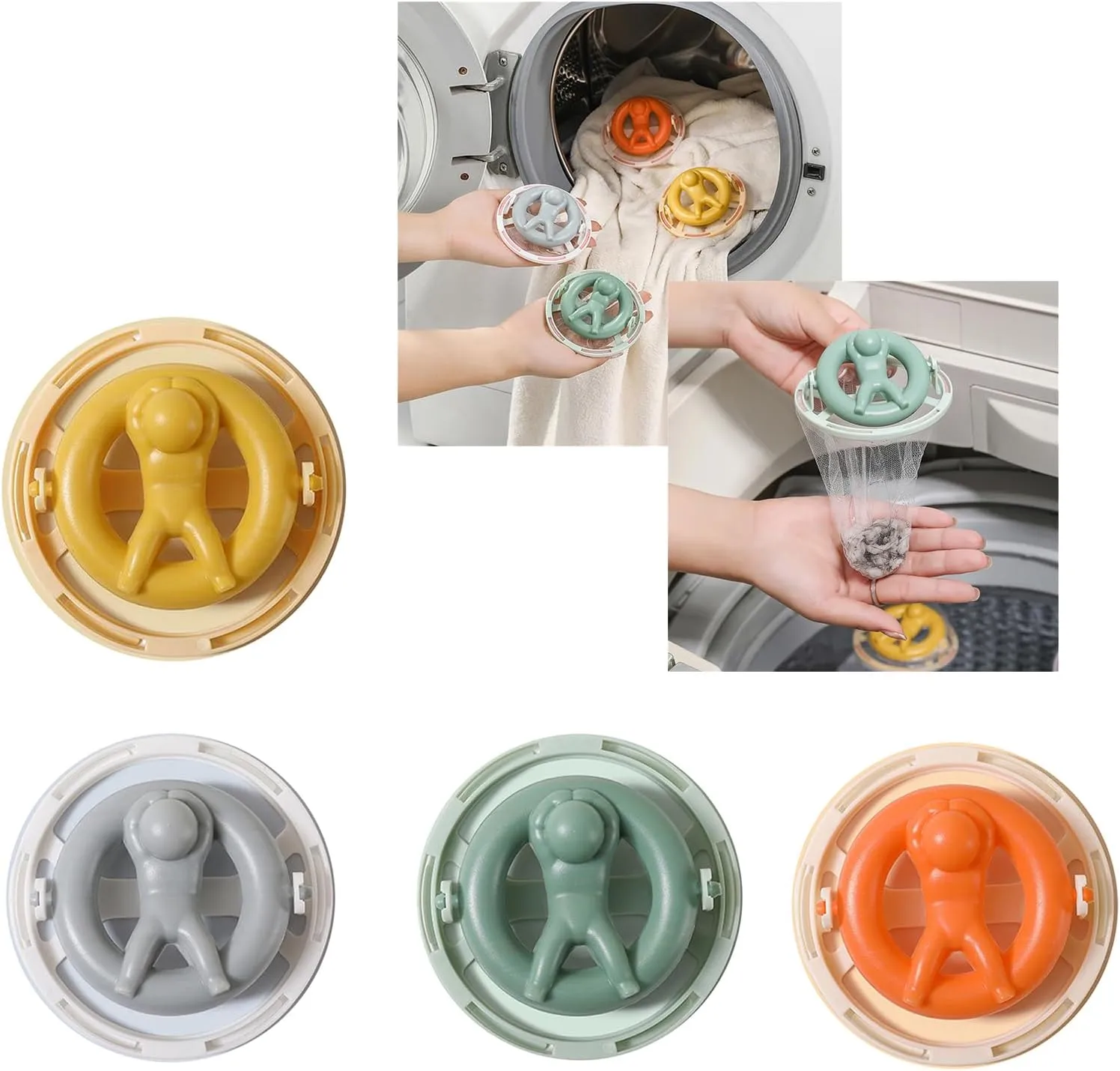 Laundry Hair Filter Bag Set Washing Machine Special Filter Mesh Bag Laundry Mesh Bag Lint for Washing Machine Use 1 Set Laundry Hair Filter Bag Set