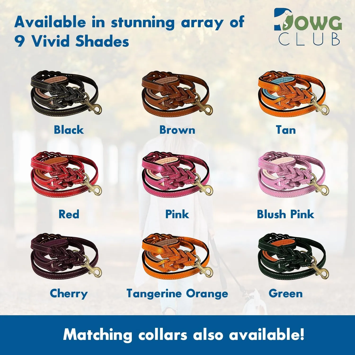 Leather Dog Leash  6ft x  Inch, Dual Handle with Soft Padded Grip, Hand-Braided Full Grain Leather for Medium to XL Dogs  Heavy Duty Leash with Traffic Control Handle (Black with D Ring)
