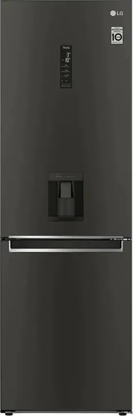 LG GBF61BLHEN 59.5cm 70/30 Freestanding Frost Free Fridge Freezer - Black