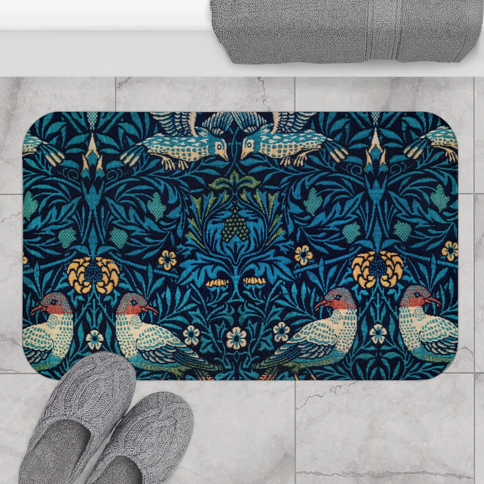 Memory Foam Microfiber Bath Mat - Anti-Slip