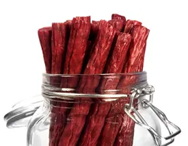 Mission Meats Sugar Free Keto Snacks Grass Fed Beef Sticks Whole 30 Gluten Free MSG Free Nitrate Nitrite Free Paleo Healthy Snacks Natural Meat Sticks Beef Jerky Zero Sugar Protein Snacks (48 Count)