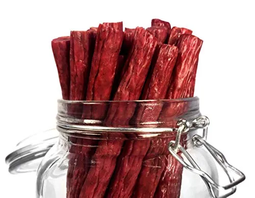 Mission Meats Sugar Free Keto Snacks Grass Fed Beef Sticks Whole 30 Gluten Free MSG Free Nitrate Nitrite Free Paleo Healthy Snacks Natural Meat Sticks Beef Jerky Zero Sugar Protein Snacks (48 Count)