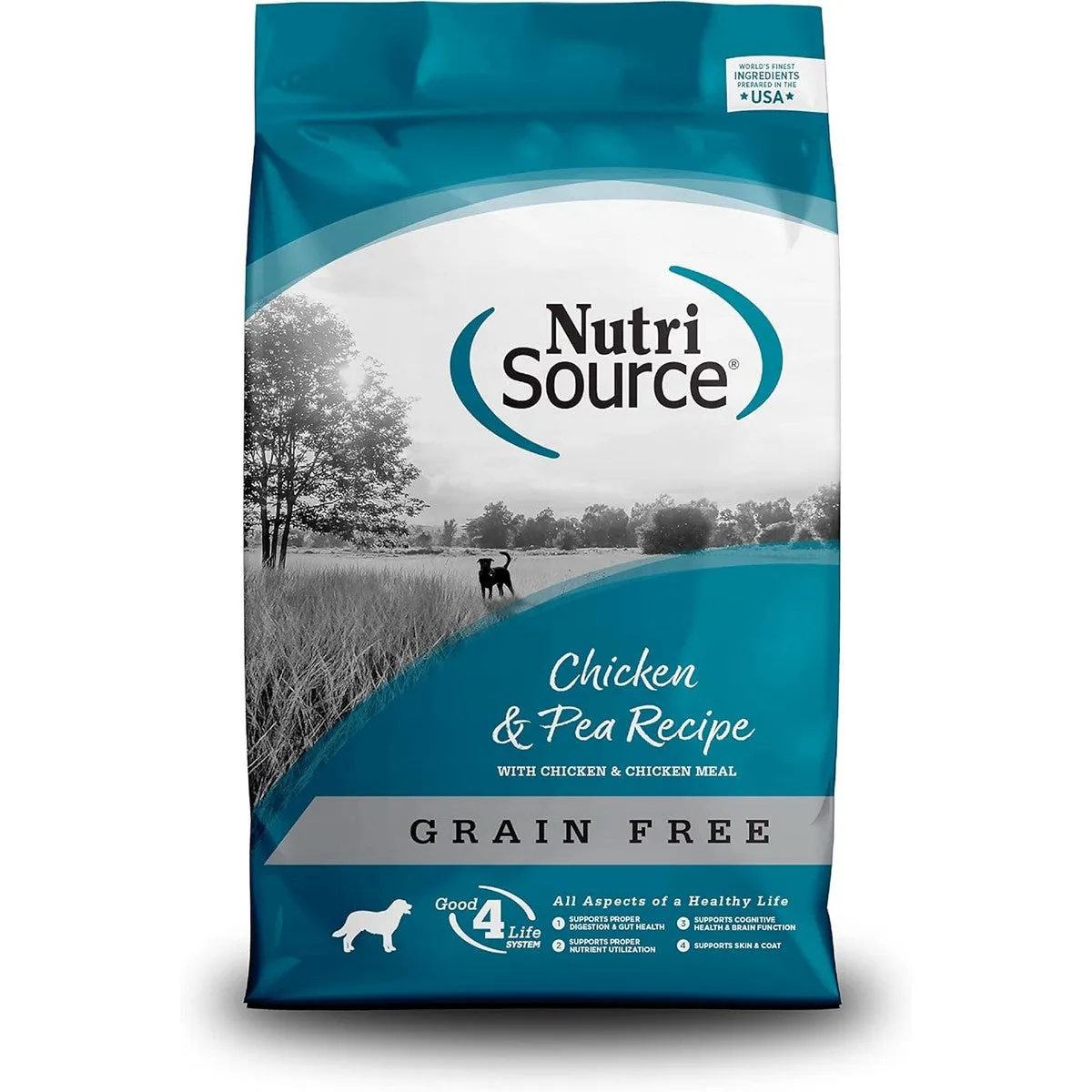 NutriSource Grain Free Chicken & Peas Dry Dog Food 4lb