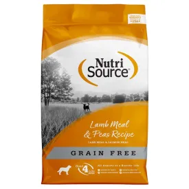 NutriSource Lamb Meal & Peas Grain Free Dry Dog Food 4lb
