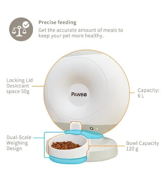 Pawbo Crunchy Smart Pet Food Dispenser