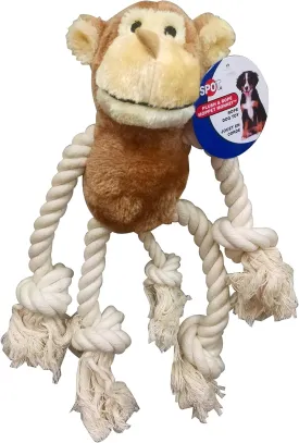 SPOT Moppets Dog Toy Monkey, 12.5 Inch