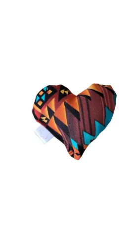 Western Catnip Pillow Toy Kicker. Made with Organic Catnip (Heart)